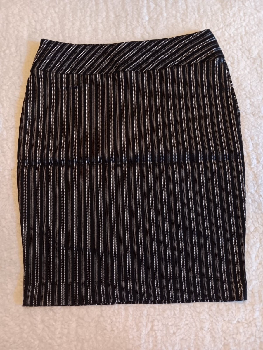 Mixxed 26 Size Small Black & White Stripes Bodycon Skirt NWOT | eBay