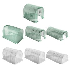 Walk-in Tunnel Greenhouse Garde Grow Planting Shed Steel Frame&Cover/ Cover Only