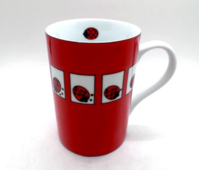 VTG KONITZ Circle Of Life LADYBUG 10oz. Coffee Mug Tea Cup Germany