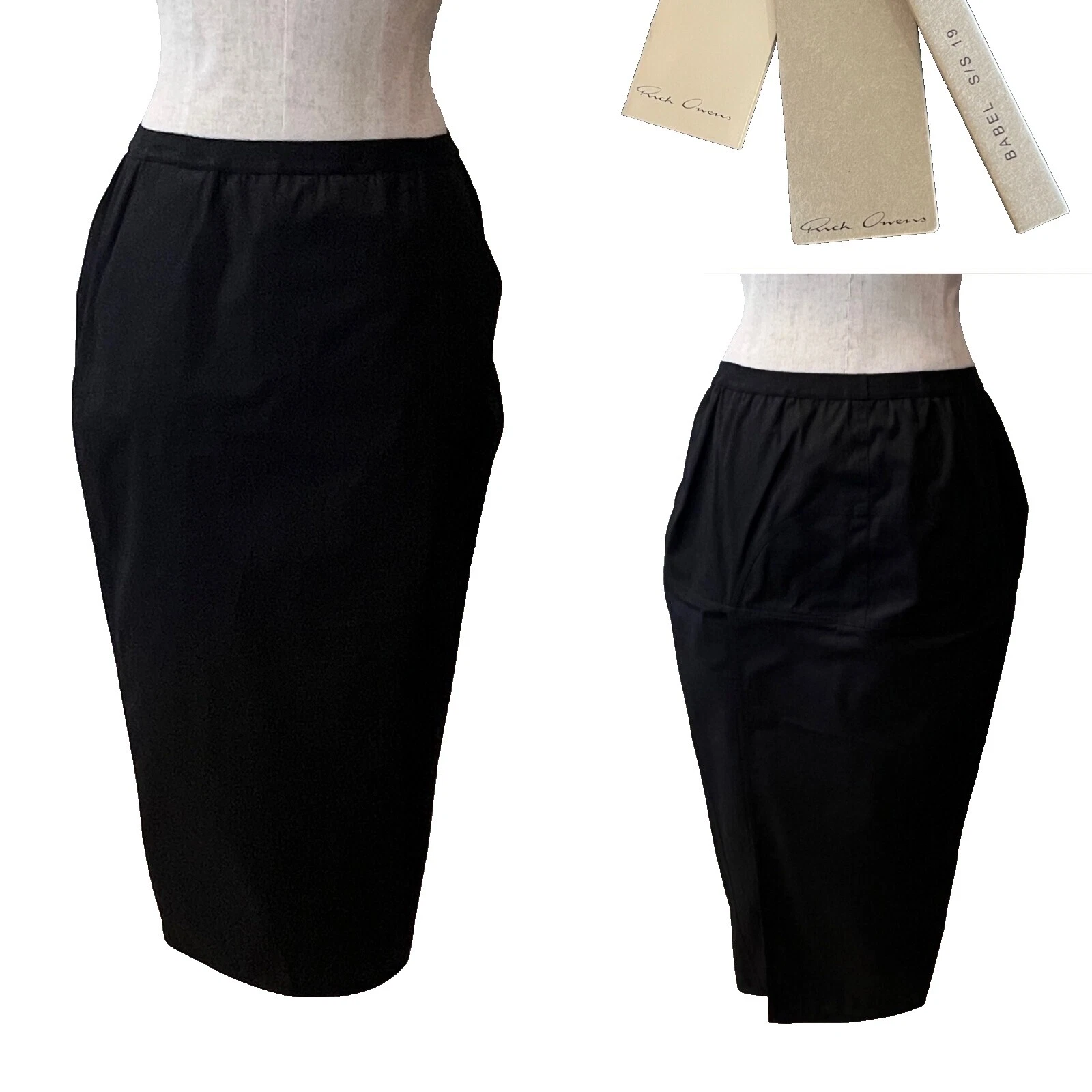 Прямые и карандаши однотонные юбки для женщин Rick Owens