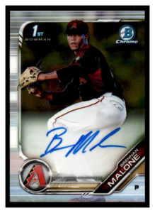 2019 Bowman Chrome Draft Autograph #CDABM Brennan Malone Auto (ref 12570)