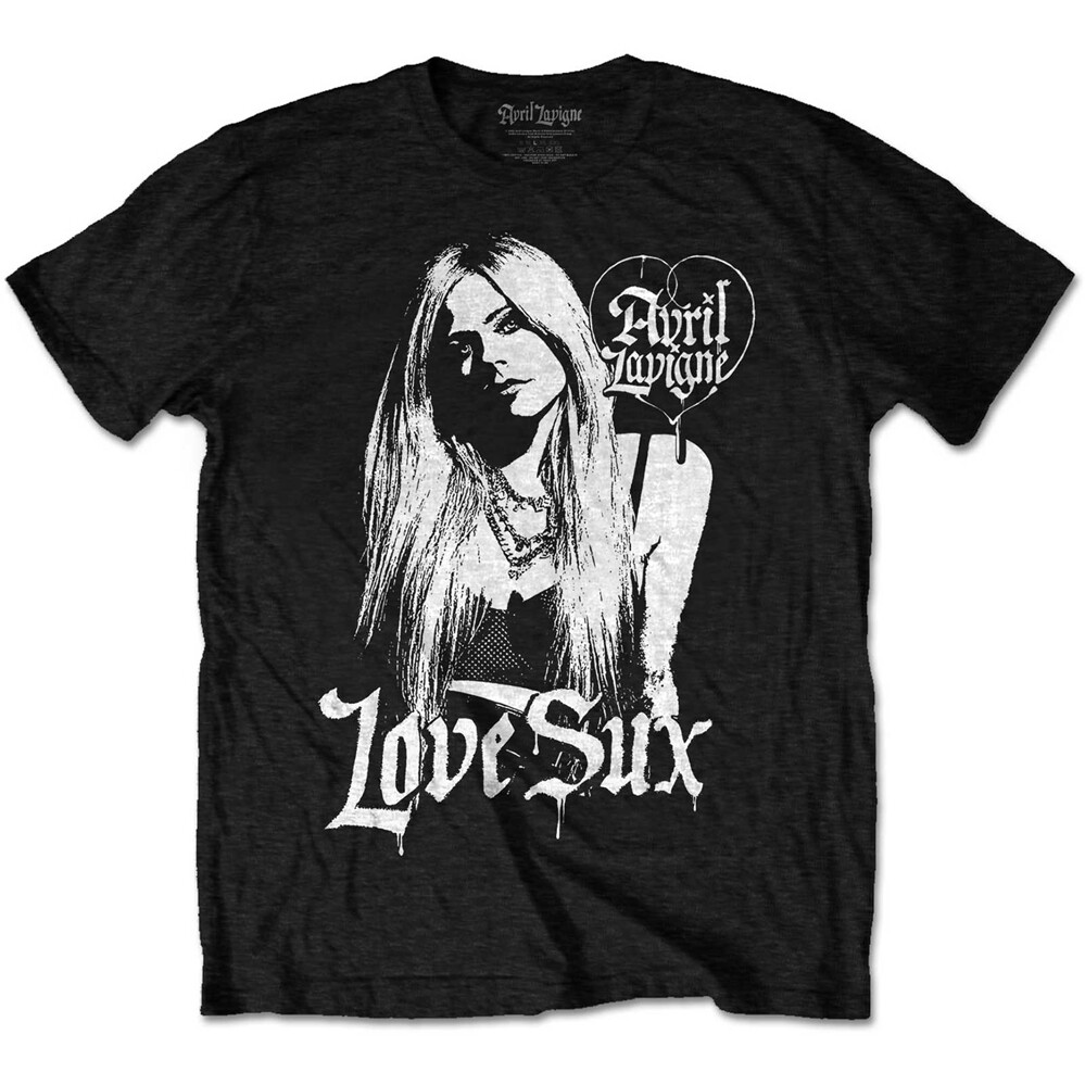 Avril Lavigne - Love Sux -Canada Tour - Black T-shirt | eBay