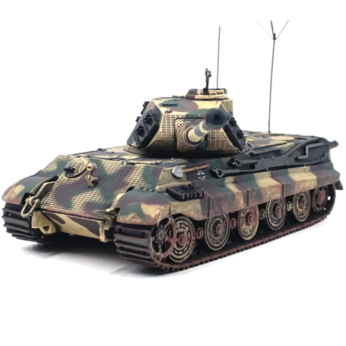 1:72 WWII German Tiger lI Hutgen Forest 1945 Tank Alloy Model Military Gift - Afbeelding 1 van 10