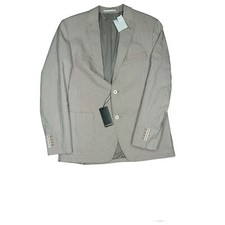 J.PHILIPP Herren Sakko Blazer Jacke Business Anzug gestreift 52 L Hellgrau NEU.