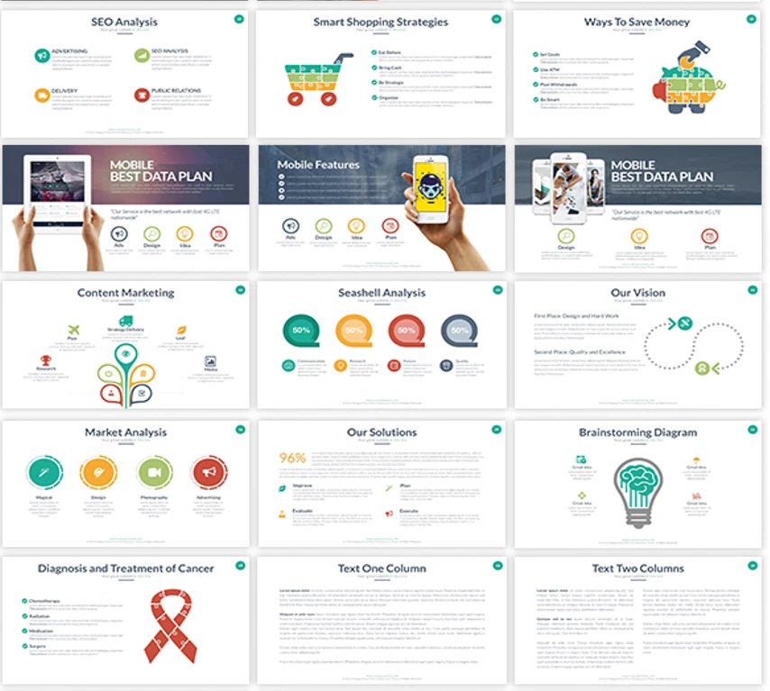 Multipurpose Microsoft PowerPoint Presentation Templates - Bronze Package - Image 2 of 4