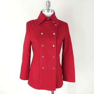 guess double breasted military coat