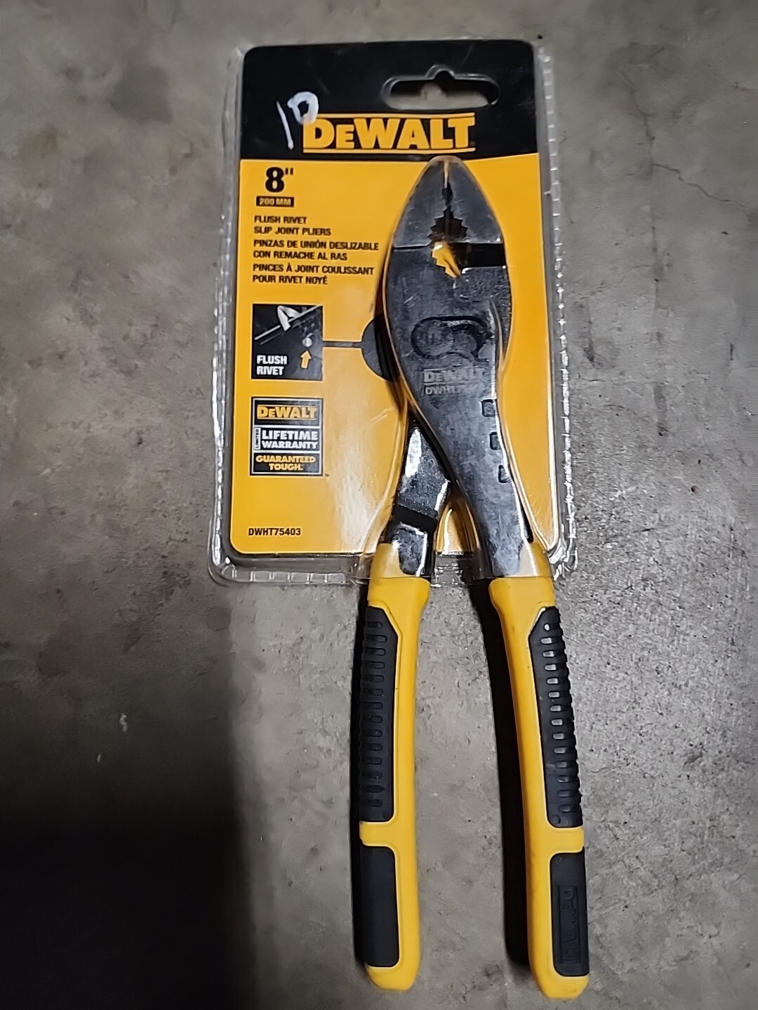 DeWalt DWHT75403 Flush Rivet Slip Joint Plier 8 in. eBay