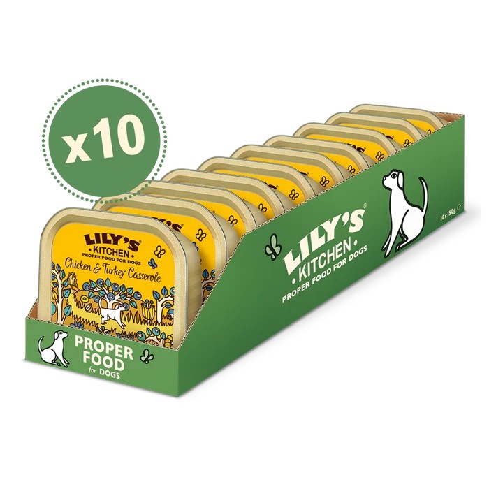 Lily's Kitchen Chicken & Turkey Casserole - Complete Natural Adult Dog Food Wet - Image 2