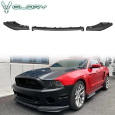 Fits 10-14 Ford Mustang GT500 OE Style Front Bumper Lip Lower Splitter 3PCS