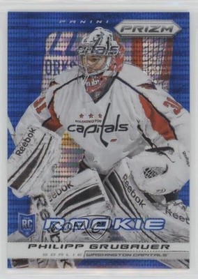 2013-14 Panini Prizm Wal-Mart Blue Pulsar Philipp Grubauer #295 Rookie RC av1
