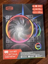 PcCooler CORONA 3-IN-1 FRGB KIT 120 mm PWM Case Fan W/ Controller