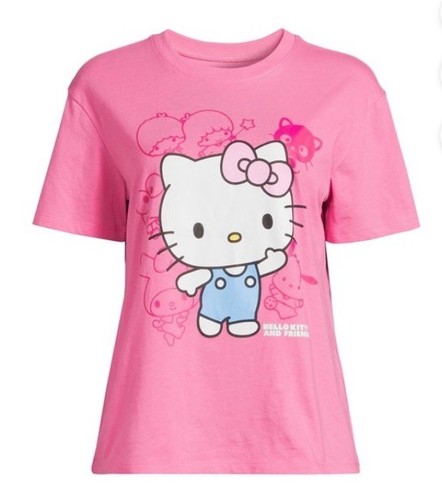 Hello Kitty And Friends Graphic Tee with Short Sleeves Pink By Sanrio XXXL 3X