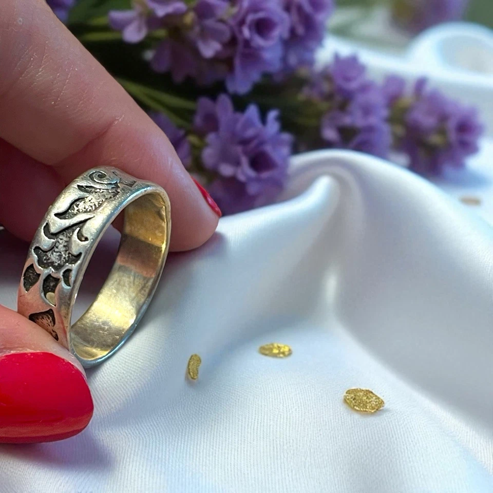 Anello Argento Uomo Vintage Liberty Revival - Immagine 3 di 4