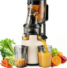 Cold Press Juicer Machine 2L Masticating Slow Electric Juicer with 130mm Feedin