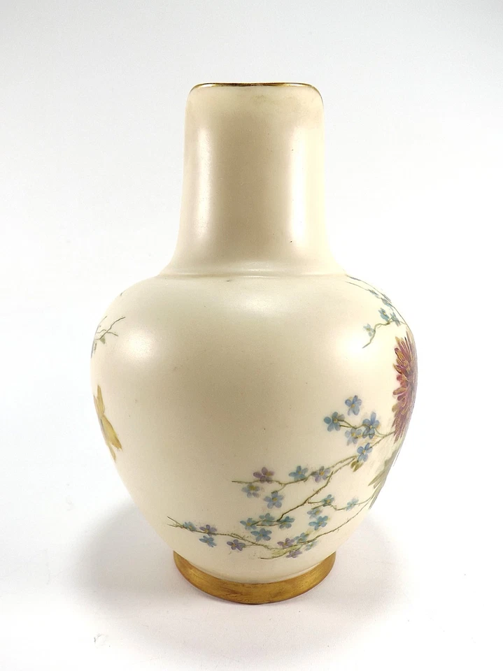 ANTIQUE ROYAL WORCESTER FLAT BACK JUG SHAPE NO 1084 DATED 1899 IN BLUSH REF55/2 - Image 3 of 4