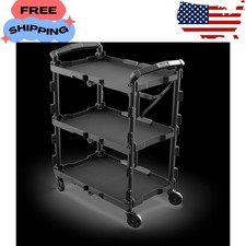 New Foldable Collapsible Utility Cart, Black