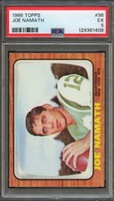 FB - 1966 - TOPPS - #96 - JOE NAMATH - PSA 5 (EX)