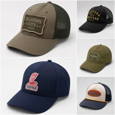 Tecovas Herren Trucker Cap  Verstellbar Mesh Kappe Defekt