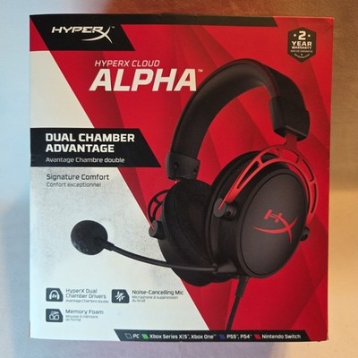 NEW OPEN BOX - HyperX Cloud Alpha Dual Chamber Advantage Wired Headset - 4P5L1AA