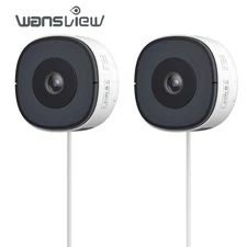 2PCS Wansview Window Camera WIFI Security Camera Color Night Vision Ai Detection