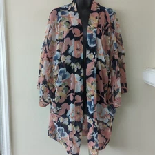 Ann Taylor Loft Open Shawl Floral And Feminine One Size Fits Most