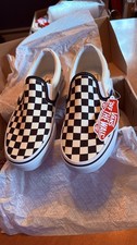 VANS Classic Slip-On Black/White Checkerboard Canvas US 5.5/7