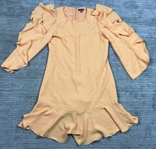 Vince Camuto Dress Womens 6 Orange Knee Length 3/4 Sleeve Polyester NWT