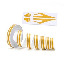 Car Vinyl Pinstriping Solid Tape, Automotive Accessories Pinstripe Tape Yellow