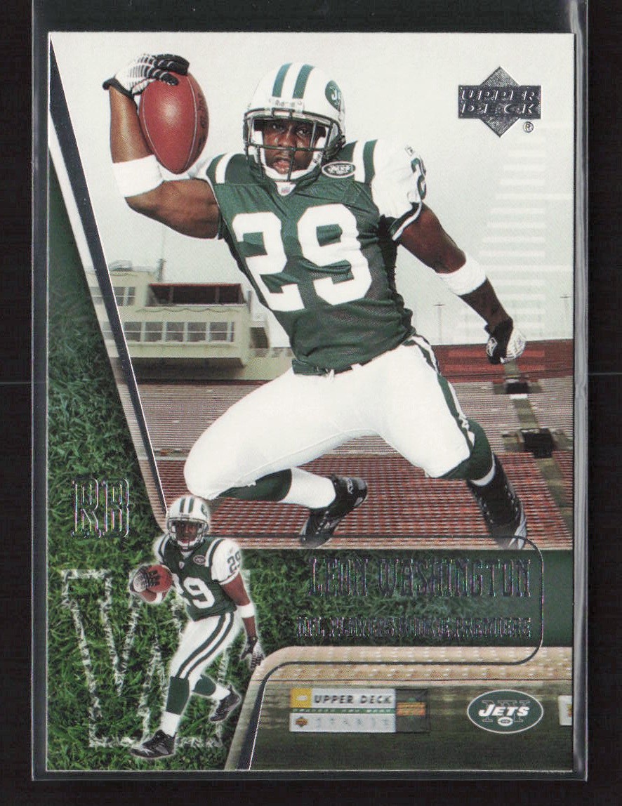 Leon Washington 2006 Upper Deck Rookie Premiere Box Set #22 New York Jets