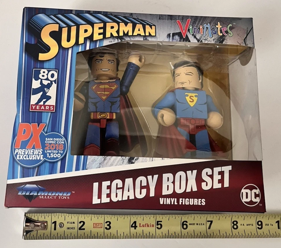 DC Comics Diamond Select Toys Superman Vinimates Legacy Box 2018 Comic Con Ltd. Foto 4 de 4