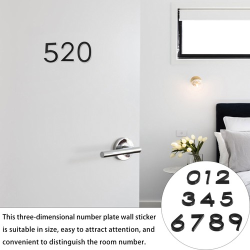10 Pcs Number Front Door Sign Address Stickers Office Decal - Picture 8 of 12