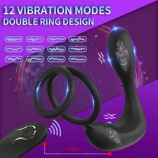 Prostatic Stimulor Dual Motor Massager Multiple Modes Mini Shock for Men