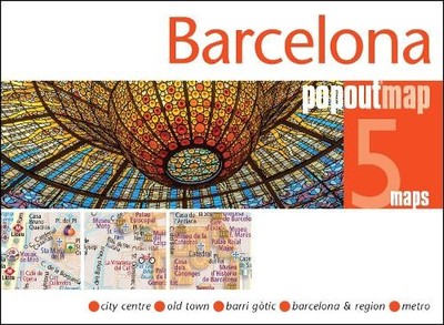 Barcelona PopOut Map (PopOut Maps) by PopOut Maps Book The Fast Free Shipping