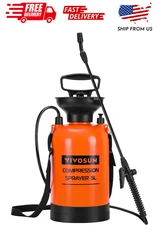 VIVOSUN 1.35-Gallon Pump Pressure Sprayer, Pressurized Lawn & Garden Water Spray