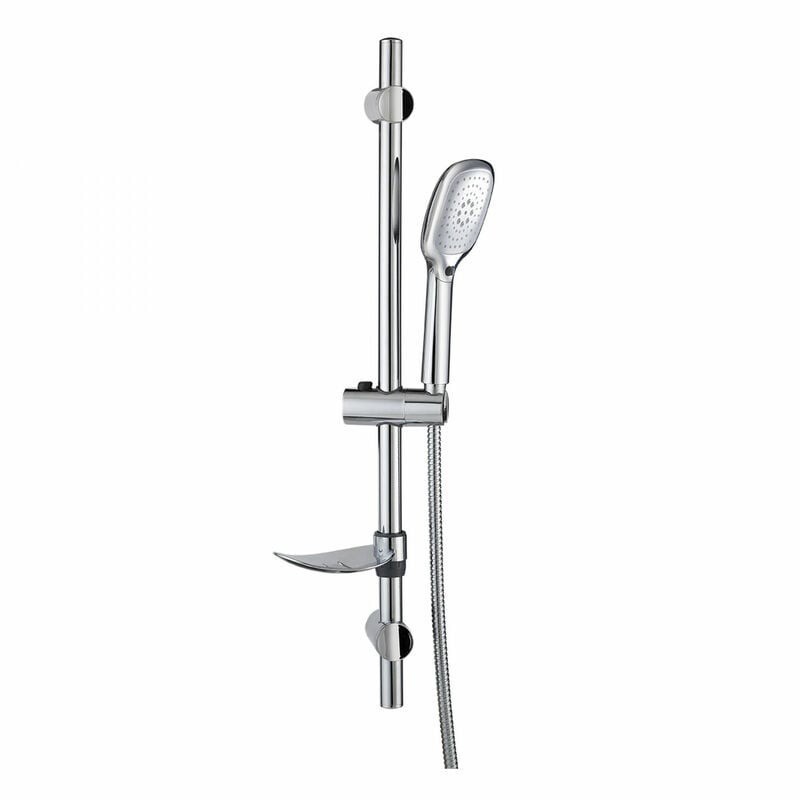 Ensemble de douche WIRQUIN Tila Dolce 2 jets chromé 60720876 avec pommeau et barre