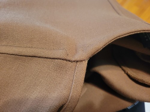 Vtg YEOHLEE NY Wool Tan Camel Color Open MidLgth Cover w/Wide Scarf SzOSFM - Picture 18 of 24
