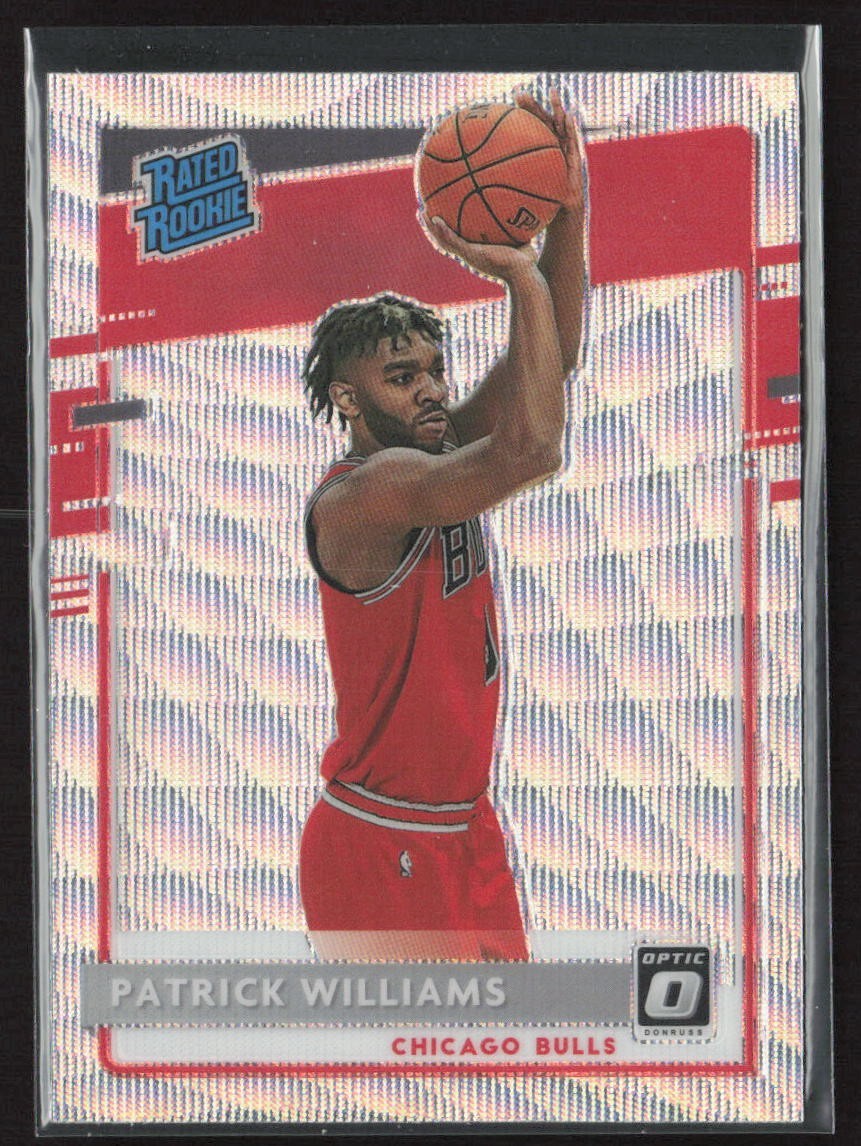 2020-21 Donruss Optic Patrick Williams #154 Silver Wave Prizm Rated Rookie RC