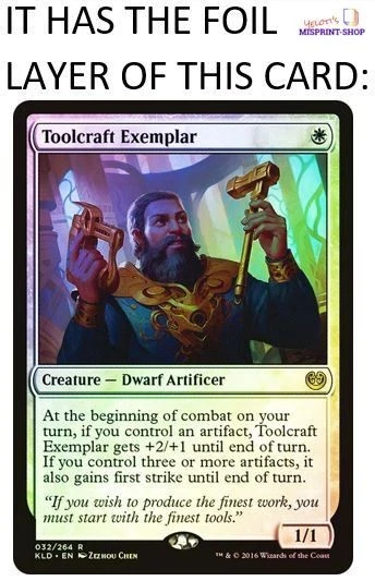 Fling FOIL Mtg MISPRINT. The foil layer is from another card. - Imagen 2 de 4