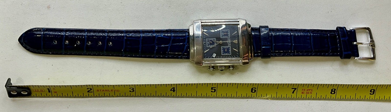 #11 Croton Chronomaster Rectangular Chronograph B… - image 3