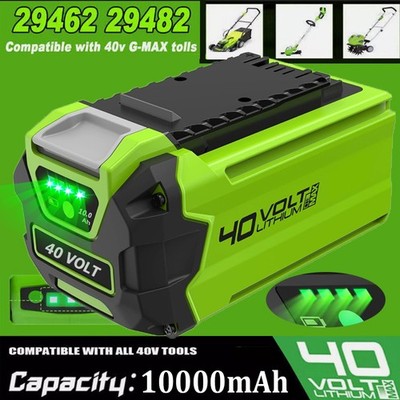 10.0Ah 40V G-MAX Lithium Battery for GreenWorks 29472 29462 29462 29252 20202