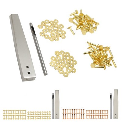 Copper Rivets Burrs Kit Copper Rivets With Setters Rust Proof Studs Leather