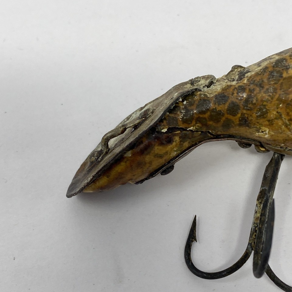 Vintage Fishing Lure With Two 3-prong Hooks, One Eye Intact Antique | eBay