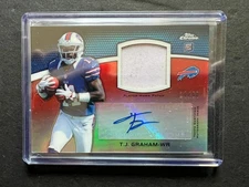 2012 Topps Chrome NFL Rookie Patch Auto RPA - TJ Graham RC /50