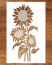 DLY LIFESTYLE Large Sunflower Stencil for Painting 12x15 Inches - Flower...