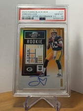 2024 Black Box Jordan Love 2020 Contenders Optic Orange Auto RC #1/1 PSA 10