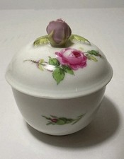VTG Antique Meissen Collectibles Rose Porcelain Hand Painted Floral design