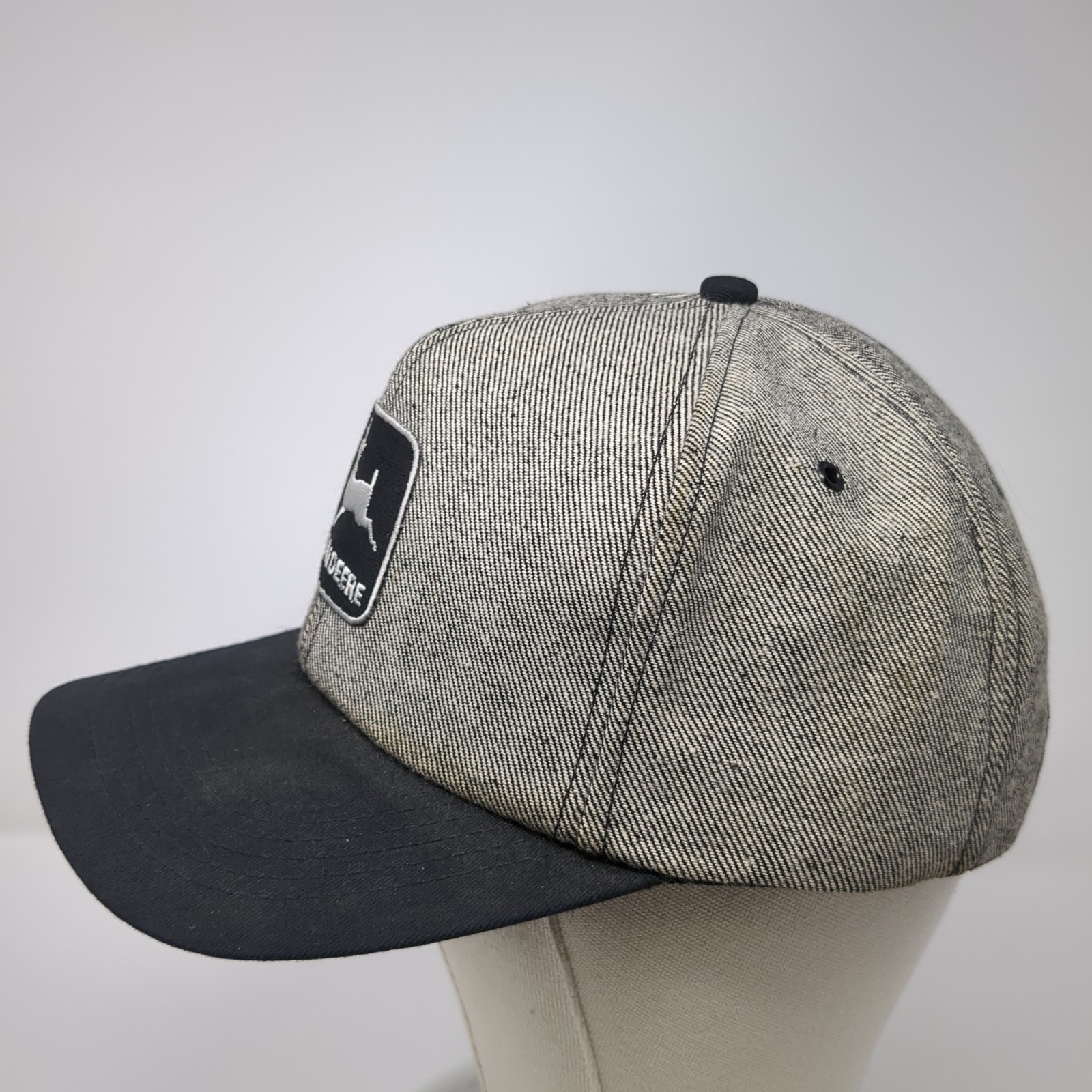 John Deere Logo Patch Snapback Hat Gray One Size … - image 3