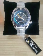 Orologio subacqueo Seiko Prospex Sumo Solar GMT 45 mm blu acqua nuovo con scatola SFK001J1 PREZZO AL PUBBLICO £ 660