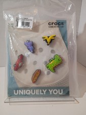 NEW Crocs Jibbitz Charms 5 Pack You Young Boy Cartoons Dinos Car Food