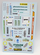 Decal neuf Rallye Miniature 1/24 Porsche 911 Gr.F Nantet Finale rallye 2004